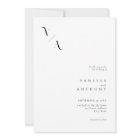 Elegant Modern Minimalist Black and White Wedding