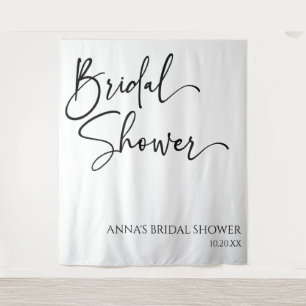 Elegant Modern Minimalist Bridal Shower Tapestry