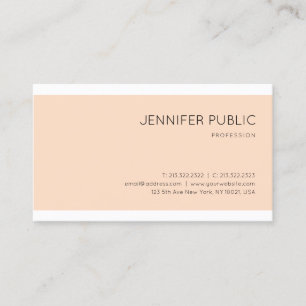 Elegant Modern Minimalist Design Trendy Plain Business Card