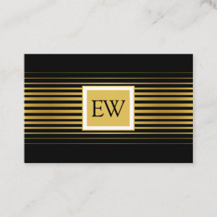 Elegant Modern Minimalist Faded Gold Lines Design Business Card