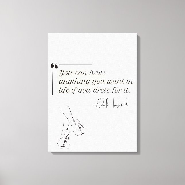 Elegant Modern Minimalist Feminine  Canvas Print (Front)