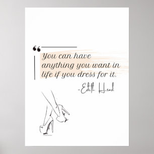 Elegant Modern Minimalist Feminine  Poster