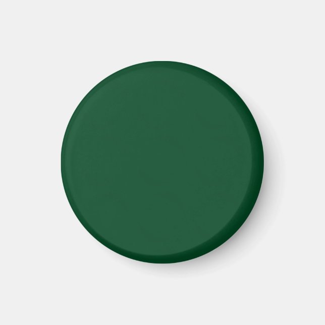 Elegant Modern Minimalist Forest Green Magnet (Front)