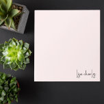 Elegant Modern Minimalist Girly Light Pink Notepad<br><div class="desc">Elegant Modern Minimalist Girly Light Pink Notepad</div>