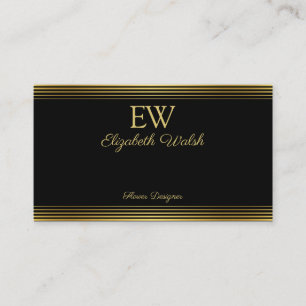 Elegant Modern Minimalist Gold Lines Card Design