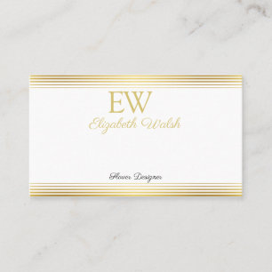 Elegant Modern Minimalist Gold Lines Card Design