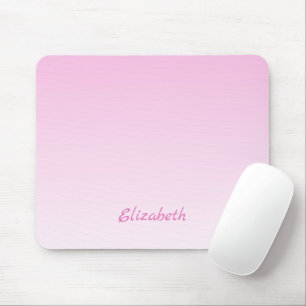 Elegant Modern Minimalist Gradient Pink Ombre Mouse Mat