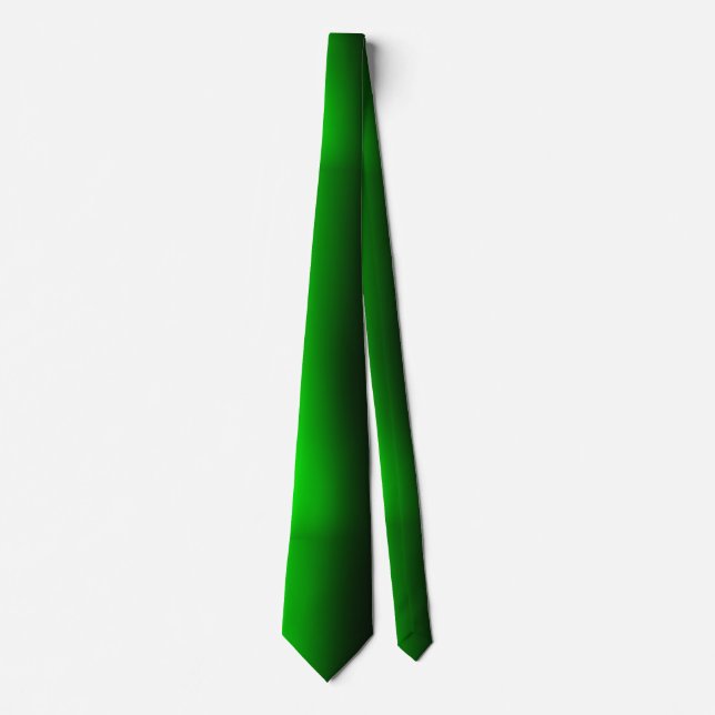 Elegant Modern Minimalist Green Black Tie (Front)