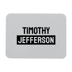 Elegant Modern Minimalist Own Name Magnet