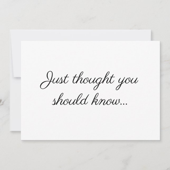 Elegant Modern Minimalist Pregnancy Announcement (Front)