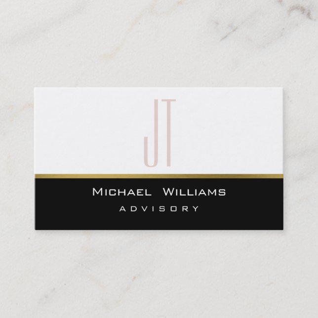 ELEGANT MODERN MINIMALIST PROFESSIONAL METAL BUSINESS CARD (Front)
