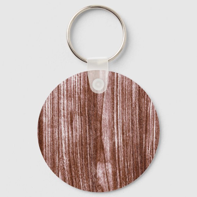 Elegant Modern Minimalist Rose Brown  Key Ring (Front)
