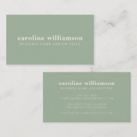 Elegant Modern Minimalist Sage Green
