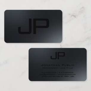 Elegant Modern Minimalist Template Monogram Business Card