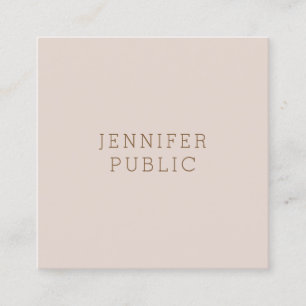 Elegant Modern Minimalist Template Professional Square Business Card
