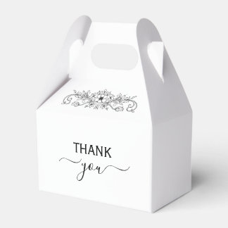 Elegant Modern Minimalist Wedding Favour Box