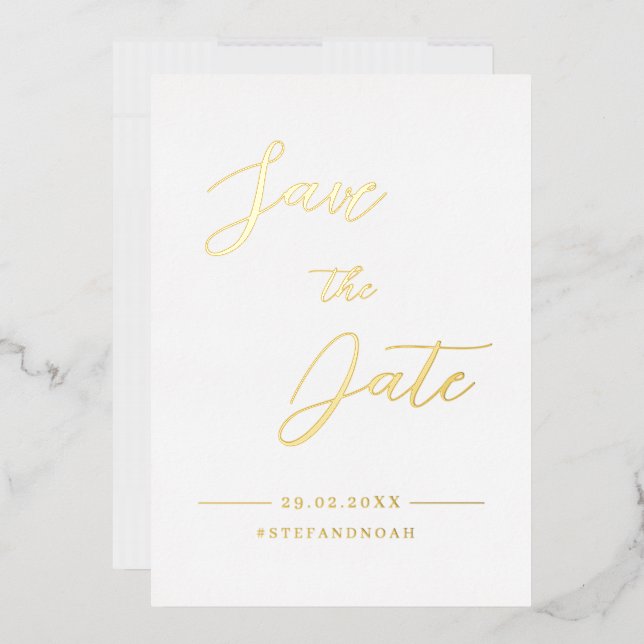 Elegant Modern Minimalist Wedding Save the Date  (Envelope)