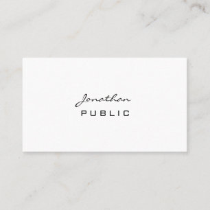 Elegant Modern Minimalistic Professional Trendy Business Card