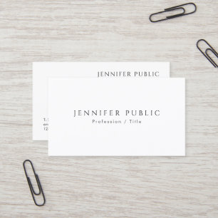 Elegant Modern Minimalistic Template Semi-Gloss Business Card