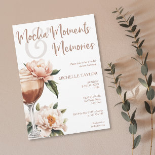 Elegant Modern Mocha Mousse Boho Earth Tones Invitation