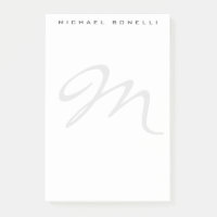 Elegant Modern Monogram Initial Lettter Your Name
