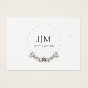 Elegant Modern Monogram Jewellery Earring Display