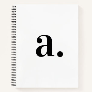 Elegant Modern Monogram Minimalist  Notebook
