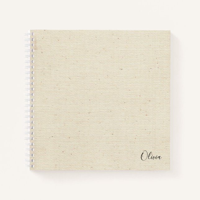 Elegant Modern Monogram Notebook (Front)