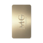 Elegant Modern Monogram Professional Faux Gold