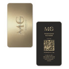 Elegant Modern Monogram Professional Faux Gold 