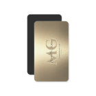 Elegant Modern Monogram Professional Faux Gold 