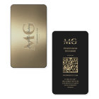 Elegant Modern Monogram Professional Faux Gold