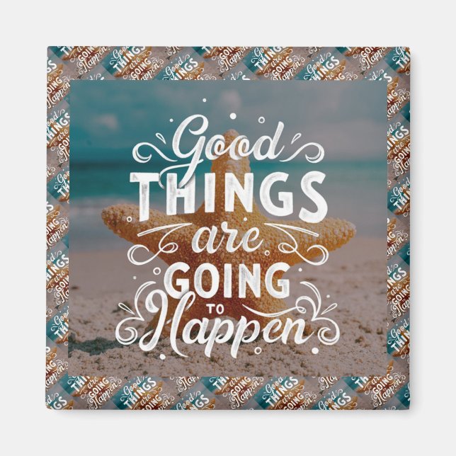 Elegant Modern Motivation Best Popular Message Magnet (Front)