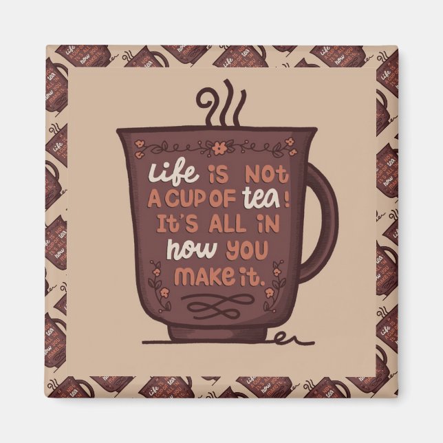 Elegant Modern Motivation Best Popular Message Magnet (Front)