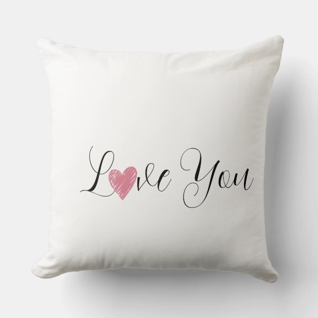  Elegant modern motivational quote throw pillow (Front)