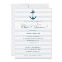Elegant Modern Nautical Anchor Bridal Shower
