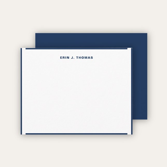 Elegant Modern Navy Blue Border Card (Creator Uploaded)