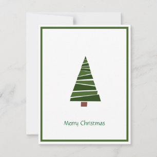 Elegant Modern Non Photo Christmas Tree Holiday Card