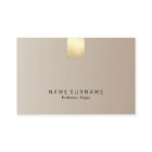 Elegant Modern Pastel Beige Gradient Gold Accent