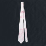 elegant modern pastel pink and white faux marble tie<br><div class="desc">Stylish and chick white and pink faux marble design.</div>