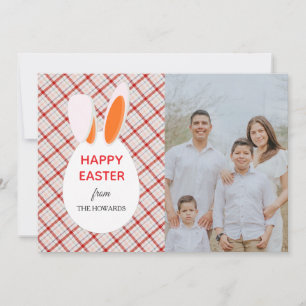 Elegant Modern Patterns Happy Easter Photo Holiday Card