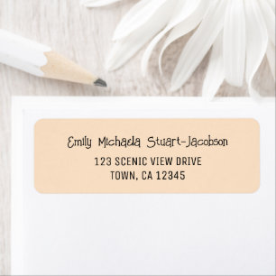 Elegant Modern Peach Casual Contemporary Script