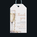 Elegant Modern Pearls and Prosecco Bridal Shower Gift Tags<br><div class="desc">Elevate your bridal shower gifts with our Elegant Blush Pink Modern Pearls and Prosecco Gift Tags. Crafted with sophistication in mind, these tags add a touch of glamour to any present. Featuring a sleek design accented with pearls and a hint of bubbly prosecco, they perfectly complement your upscale event. Make...</div>