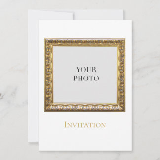 Elegant Modern Personal Photo  Invitation