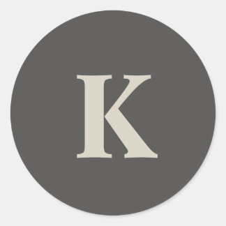 Elegant modern personalised  classic round sticker