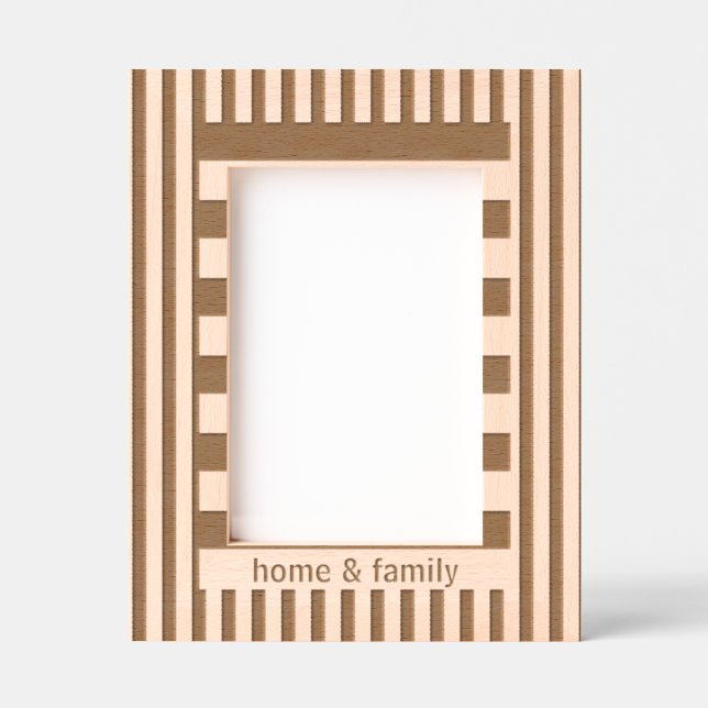 Elegant Modern Personalised Family and Friends Etched Frames (Front)