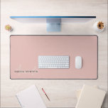 Elegant Modern Personalised With Name Monogram Desk Mat<br><div class="desc">Transform your workspace with our Elegant Modern Personalised With Name Monogram Desk Mat. This exquisitely designed desk accessory seamlessly marries contemporary aesthetics with a personalised touch, making it the perfect addition to your work or study area. Featuring your name and a monogram, this desk mat adds a sophisticated and unique...</div>