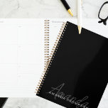 Elegant Modern Personalised With Name Monogram Planner<br><div class="desc">Elevate your planning and organisation with our Blackout Sleek Elegant Modern Personalised With Name Monogram Planner. Meticulously designed, this planner seamlessly blends contemporary aesthetics with a personalised touch, making it a sophisticated and practical tool for staying on top of your schedule and tasks. Featuring your name and a monogram in...</div>