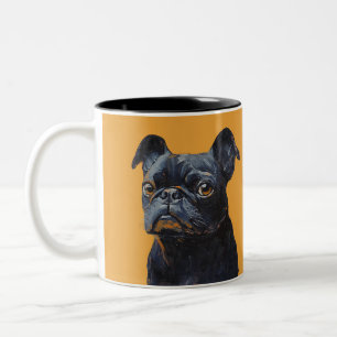 Elegant Modern Personalized Pet Photo Dog Lover  Two-Tone Coffee Mug