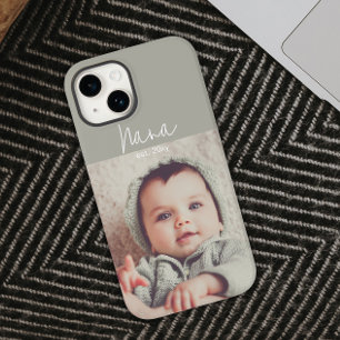Elegant Modern Photo Nana iPhone Case
